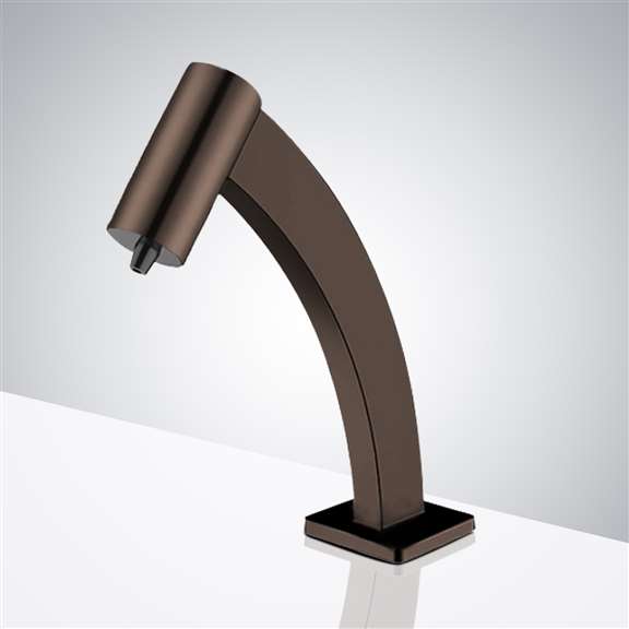 Fontana Light Oil Rubbed Bronze Automatic Touchless Soap Dispenser - Deck Mounted Commercial